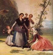 Francisco de Goya Blomsterforsaljerskan,omkring oil painting on canvas